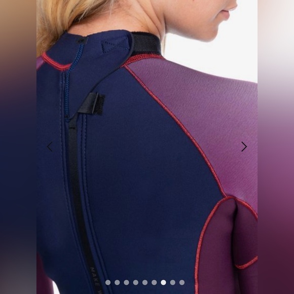 Roxy 1.5mm Rise Collection Back Zip Springsuit Wetsuit Women’s Size 2 - Picture 8 of 8